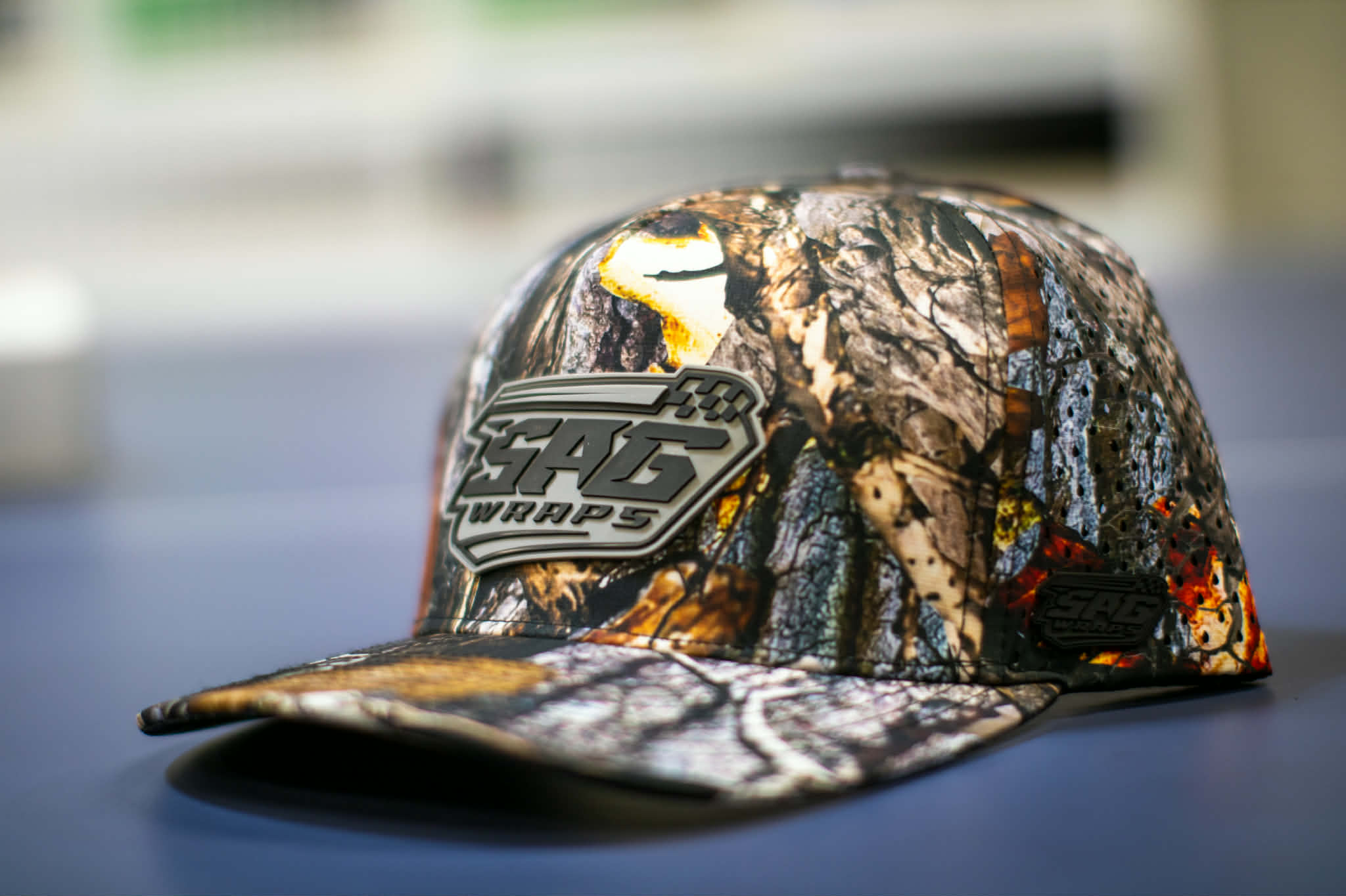 Custom Performance Hats - PVC Rubber Logos (Full Color)