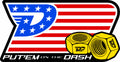 Downforce Danny Put'em on the Dash Flag Decal - 4"